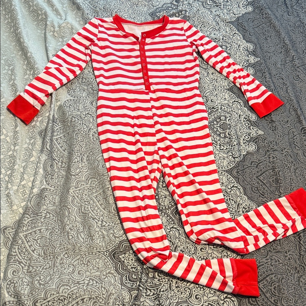 Red and White Striped Women’s One Piece